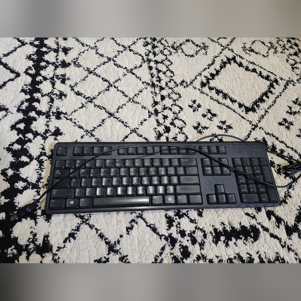 Dell Black Wired Keyboard